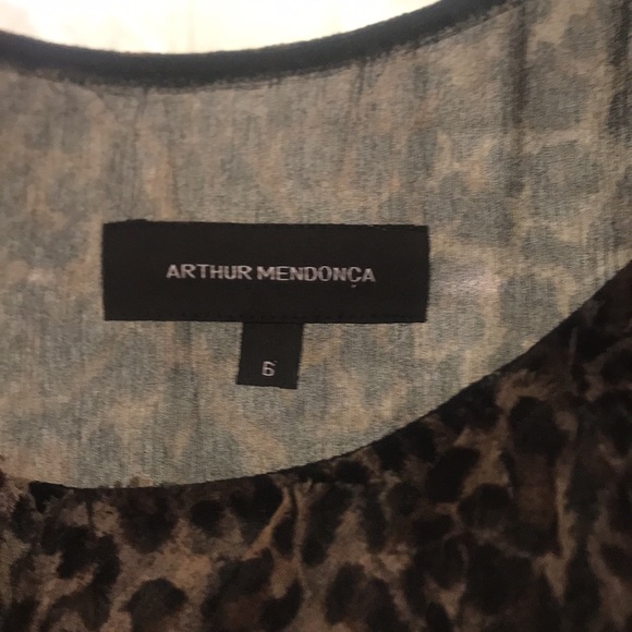 Arthur Mendoza tank blouse with tie - Picture 3 of 5